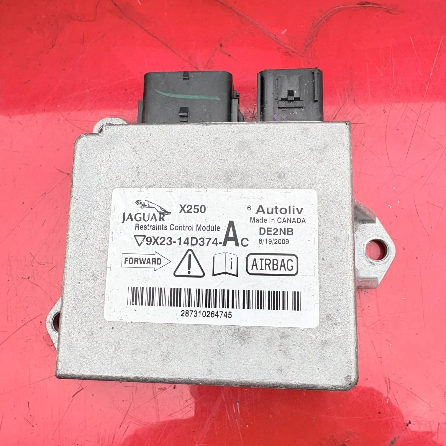 JAGUAR XF - X250 2007-2015 RESTRAINTS CONTROL MODULE 9X23-14D374-AC
