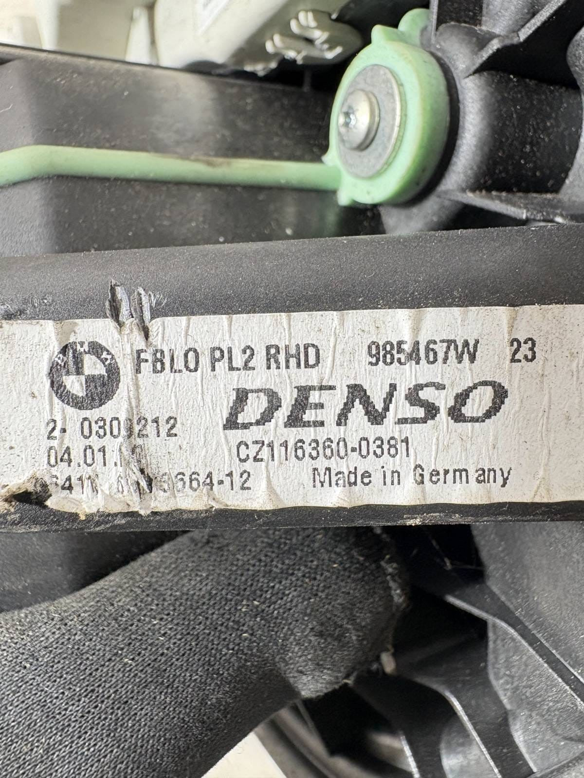 BMW 1 SERIES DENSO HEATING ENGINE MOTOR CZ1163600381