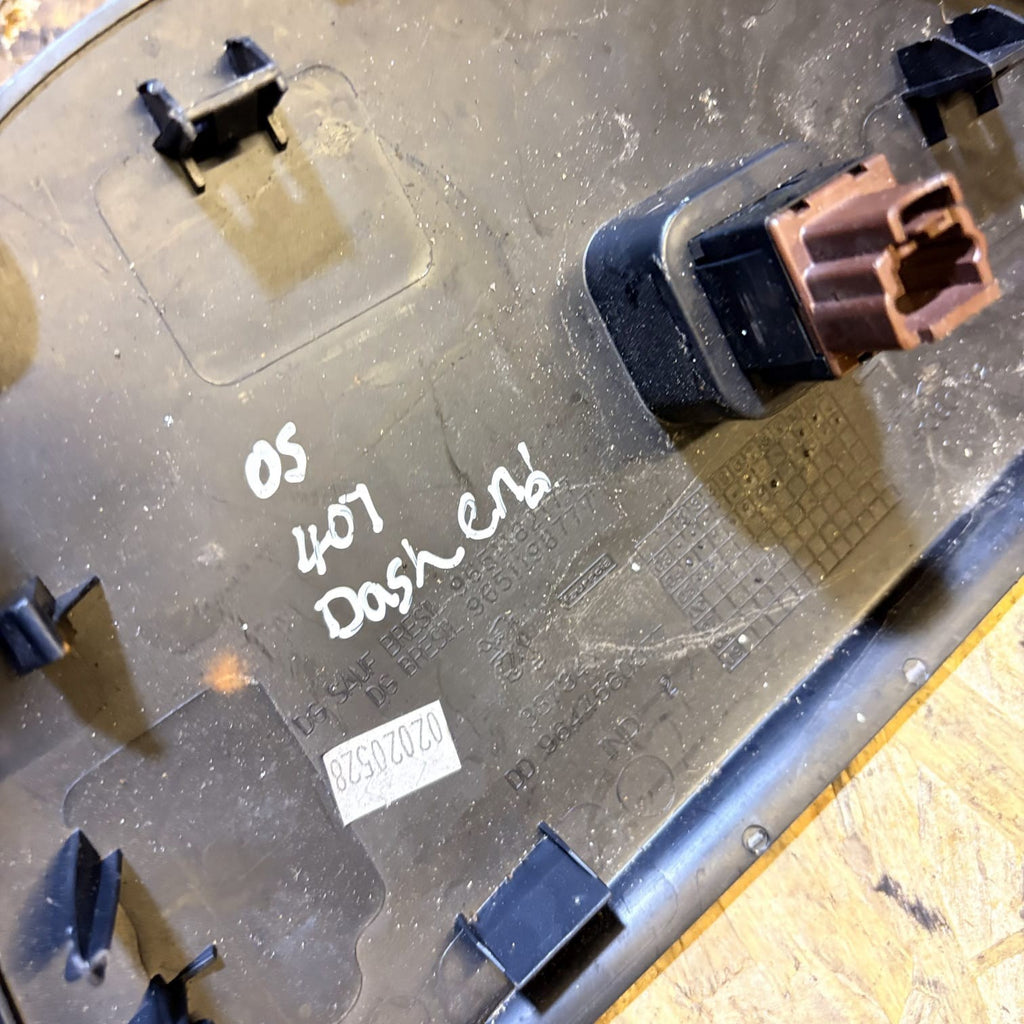 PEUGEOT 407 AIRBAG SWITCH DASHBOARD END PANEL 9651198777 OS
