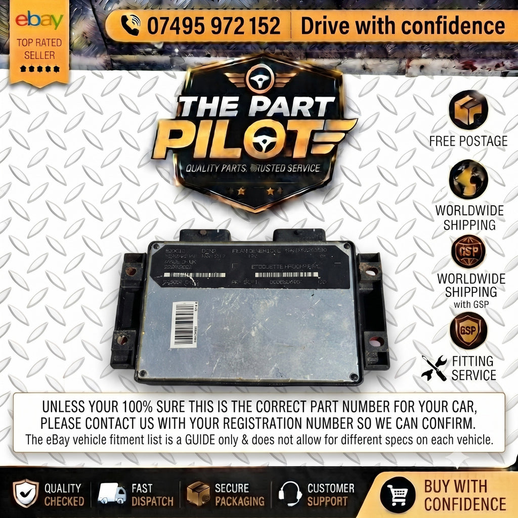 CITROEN BERLINGO PEUGEOT PARTNER 2002-2008 DIESEL ENGINE ECU 80964C R04080035B