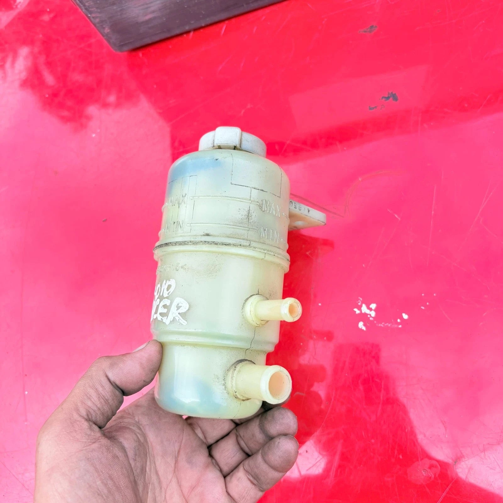 2010 MITSUBISHI LANCER Sedan Power Steering Pump Fluid Reservoir Bottle Tank