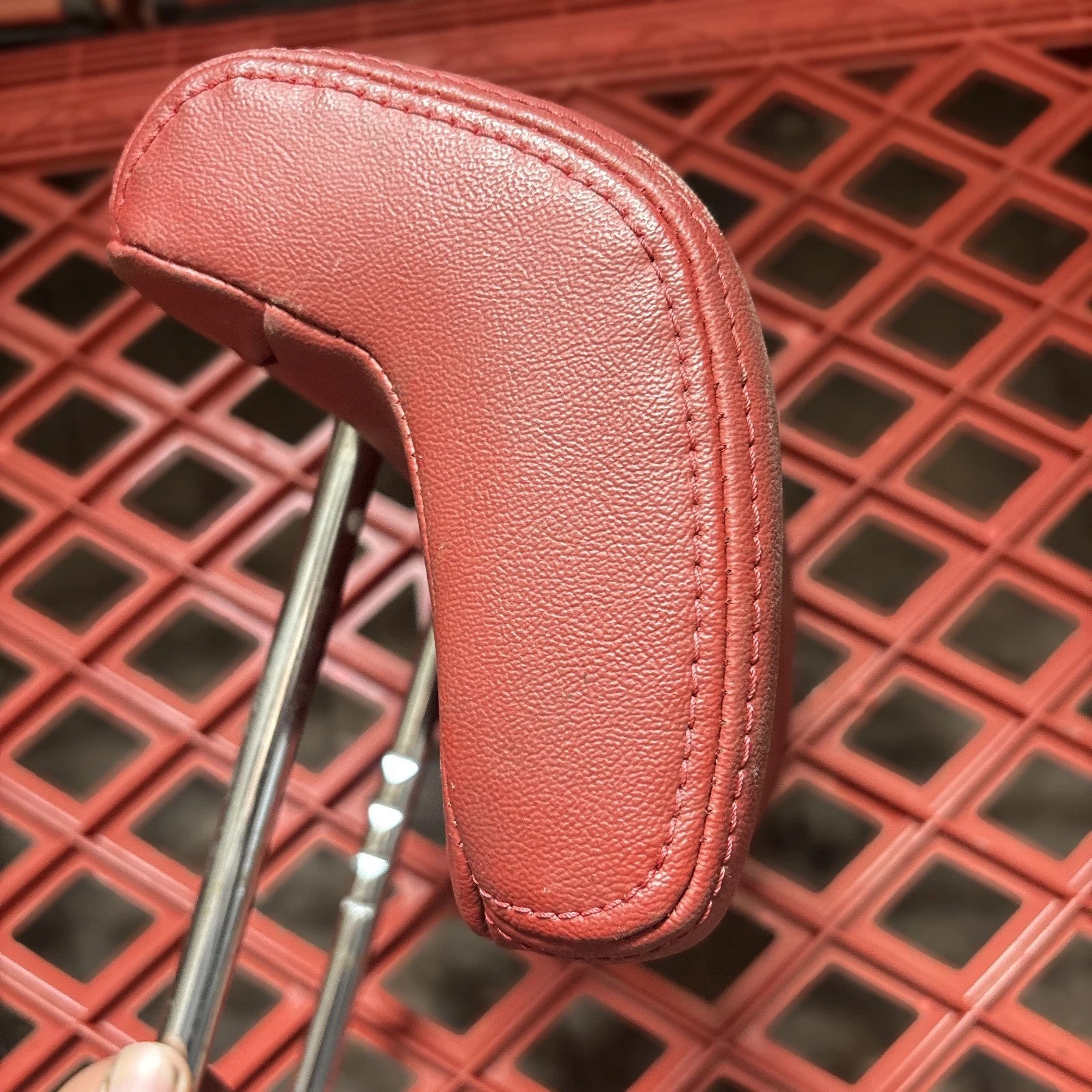 Fiat 500 312 2007-2020 Rear Seat Headrest Head Rest Red Leather
