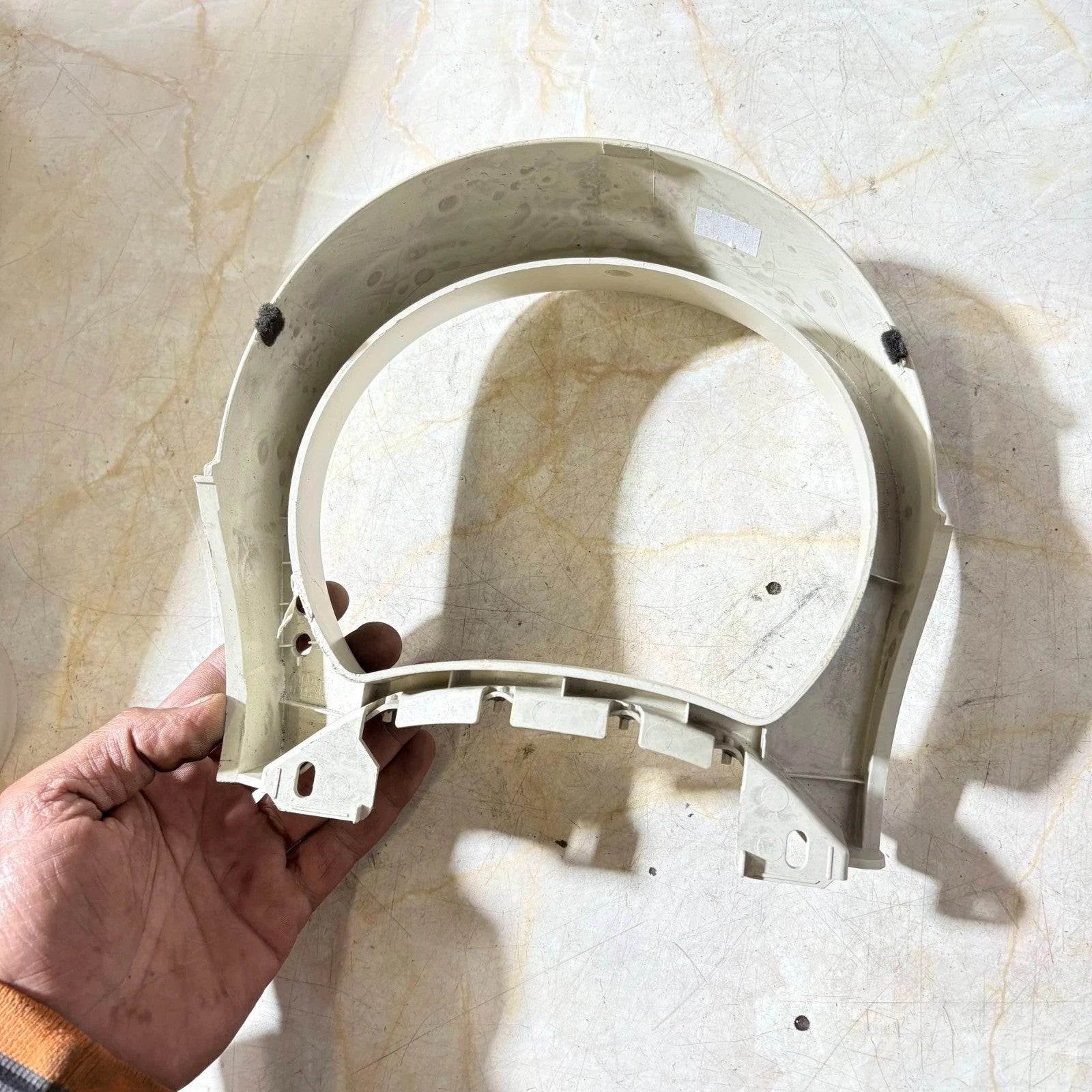 FIAT 500 2007-2015 CREAM INSTRUMENT CLUSTER SPEEDO SURROUND PANEL