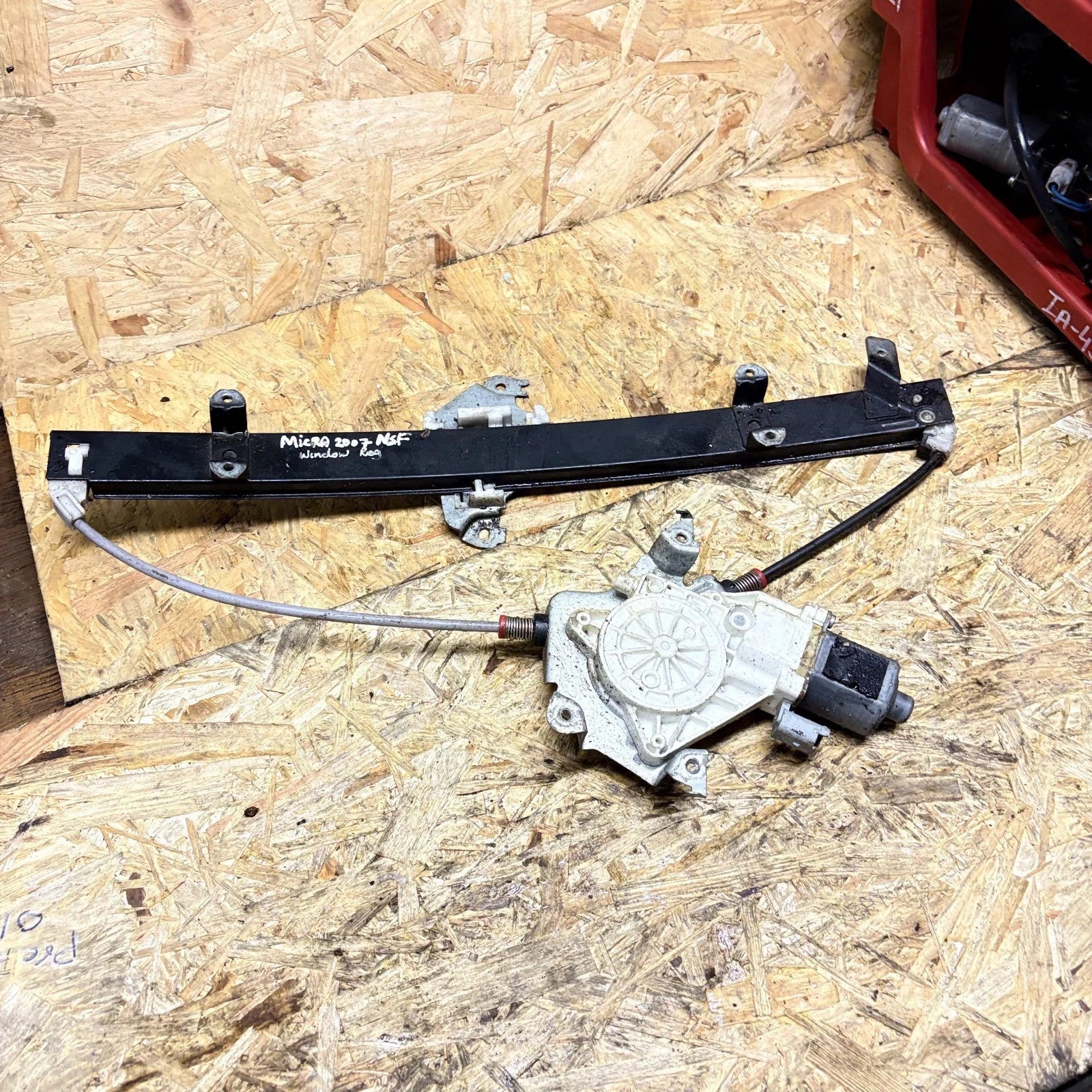 Window Motor Regulator Front Passenger Near Left NISSAN MICRA 2007