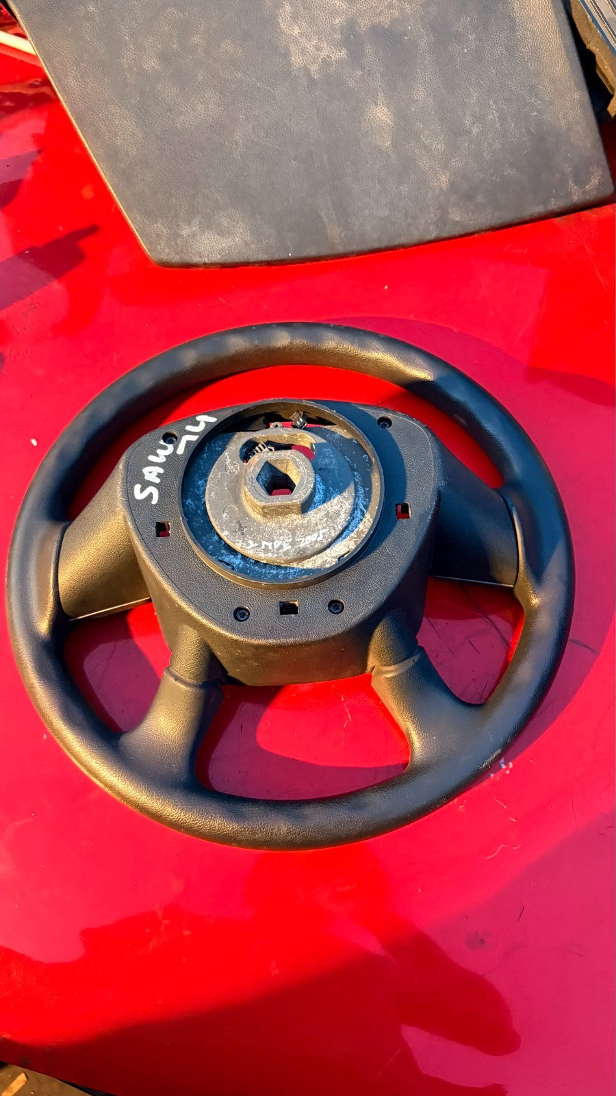 JAGUAR X-TYPE 2001-2009 LEATHER STEERING WHEEL 4X43-3F563