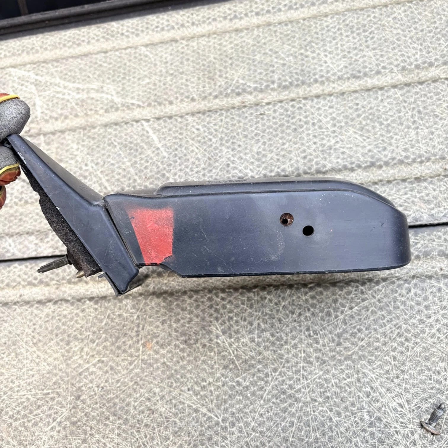 Mitsubishi Cordia 1985-1988 RH Right Door Wing Mirror Side View Black E201574