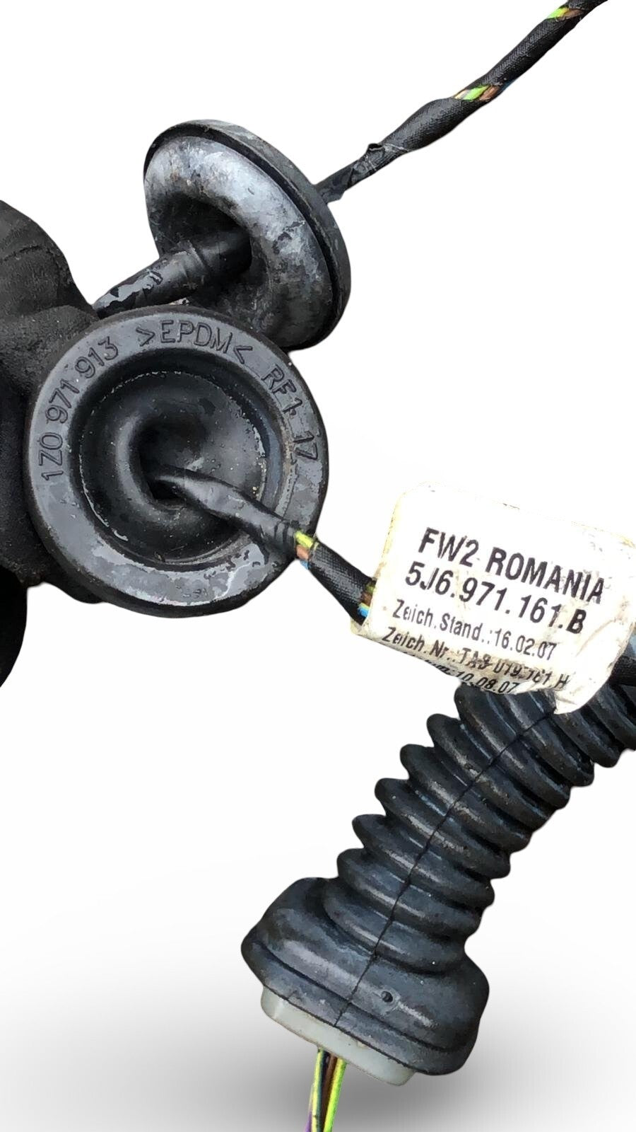 SKODA FABIA MK2 DOOR WIRING LOOM 5DR 5J6971161B NSR PASSENGER REAR LEFT 07-10