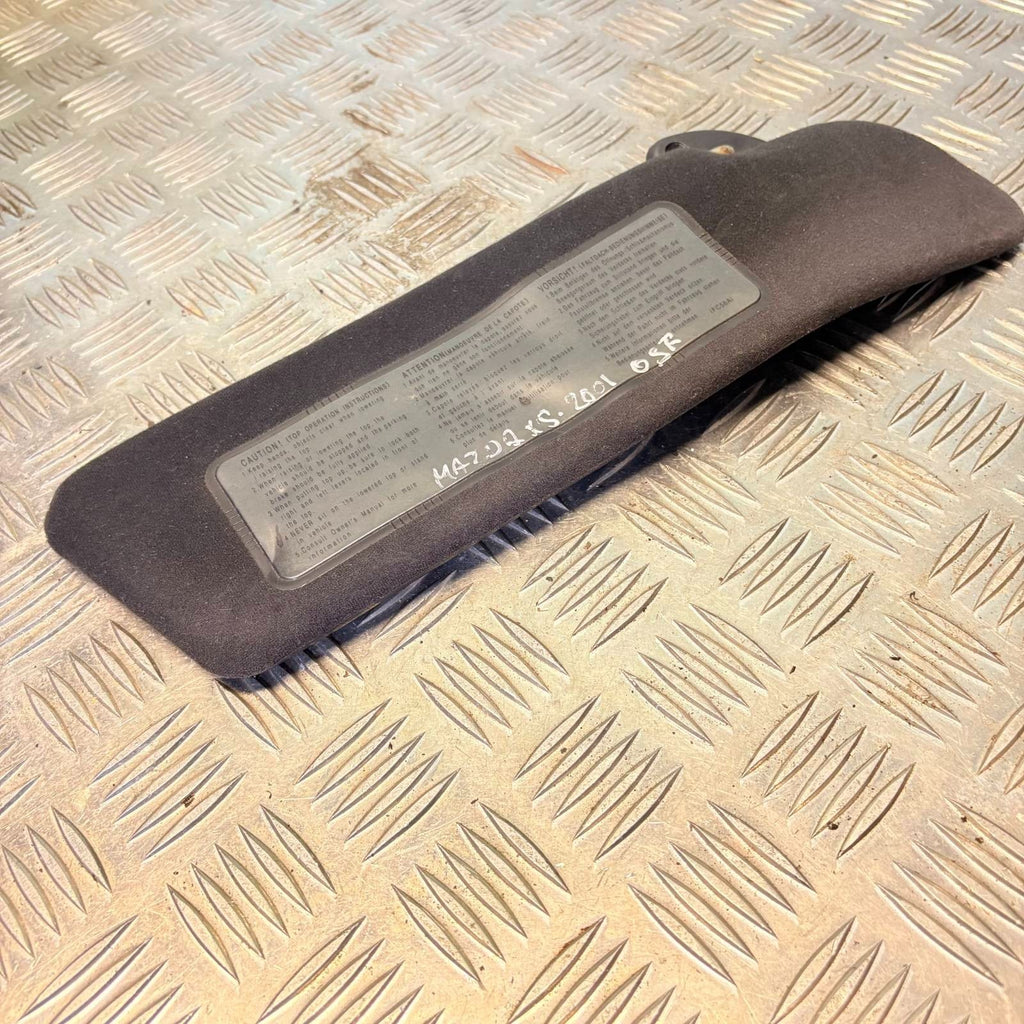 Mazda MX-5 MX5 Mk2.5 NB (2001-2005) Right Driver Sun Visor Black
