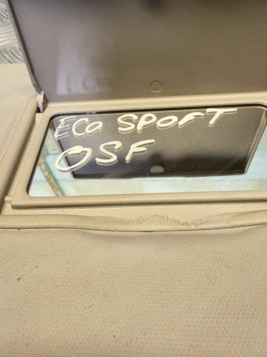 FORD ECOSPORT SUN VISOR FRONT RIGHT DRIVER SIDE OFFSIDE OSF