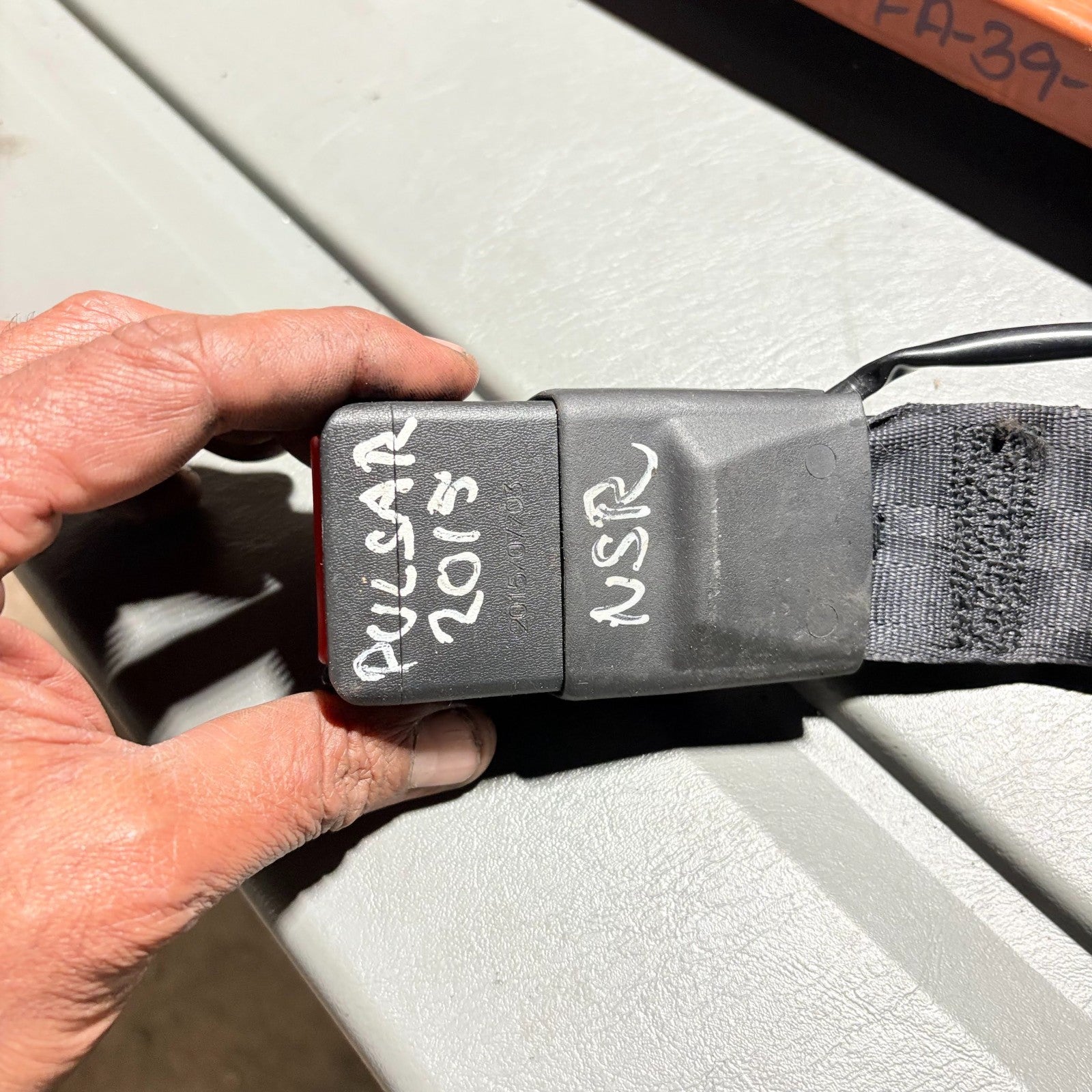 Nissan Pulsar 2014-2019 Rear Left Passenger Side Seat Belt Buckle