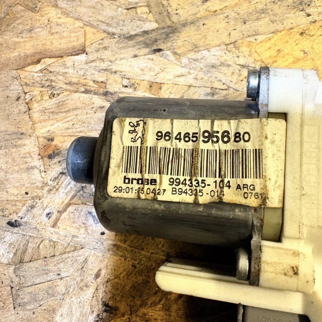 PEUGEOT 407 6D 9646595680 Passenger Rear Door Window Control Motor 17597657