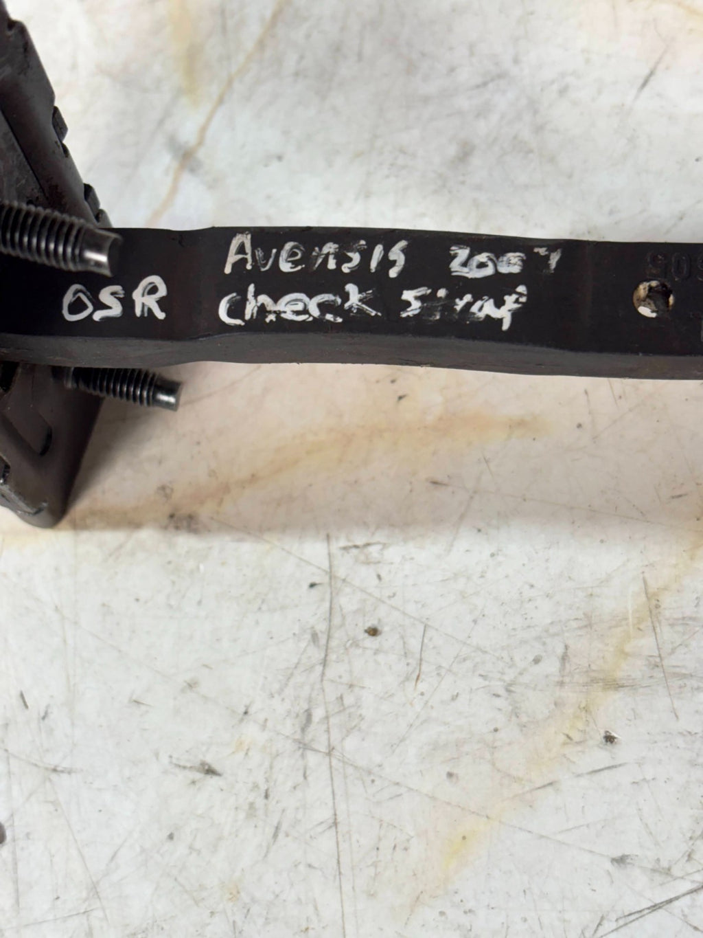 Door Check Strap Passenger Near Right Rear Back TOYOTA AVENSIS 2007 PETROL