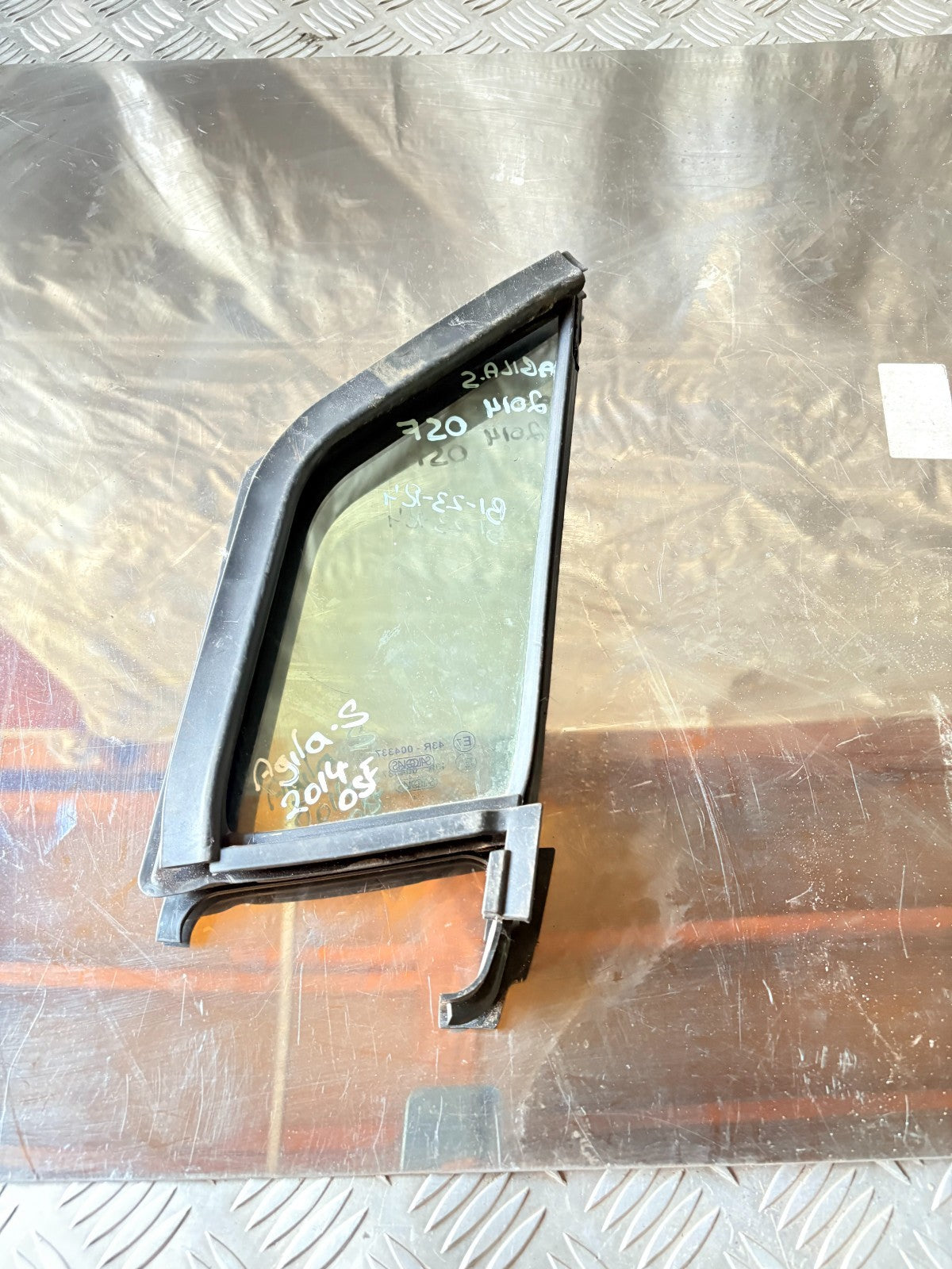 Vauxhall Agila B 2008-2014 OSF Driver Front Quarter Glass Window 43R-004337