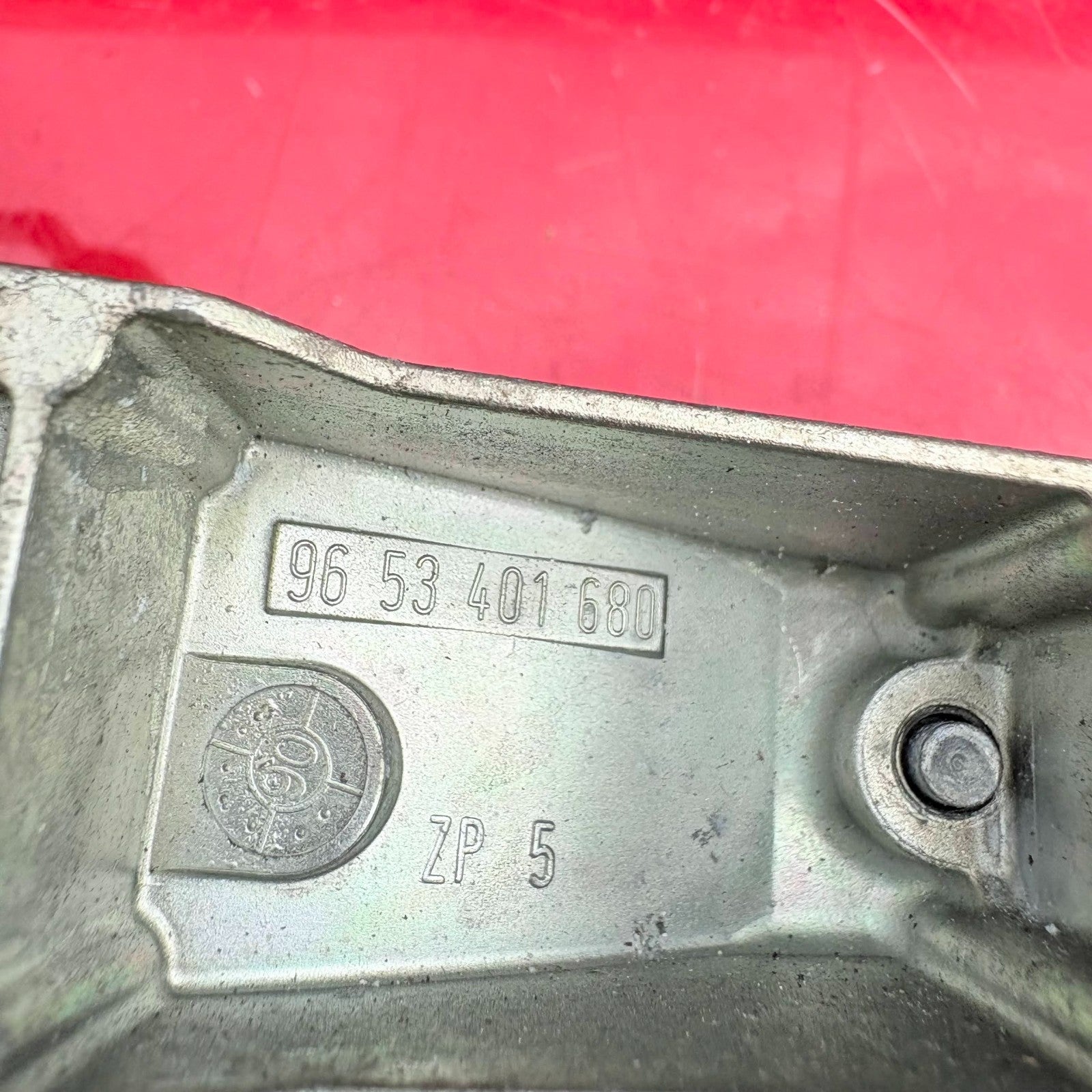04-12 PEUGEOT 407 MK1 N/S Passenger Rear Door Handle Outer 9653401680