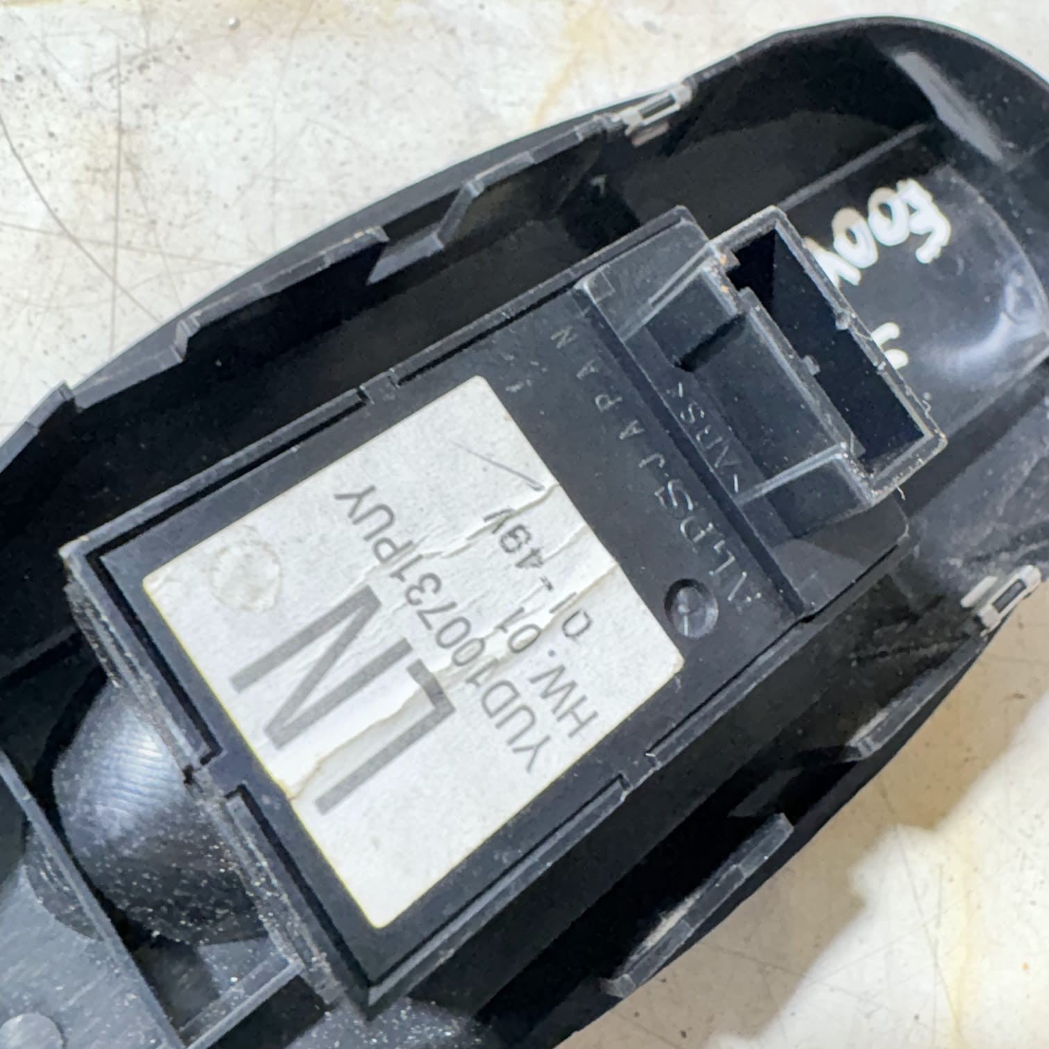 2003 ROVER 75 PASSENGER FRONT LEFT WINDOW SWITCH YUD100731PUY C306