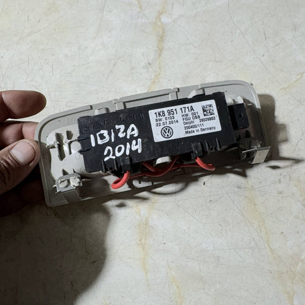 VW SEAT IBIZA MK4 ALARM SENSOR 1K8951171A ROOF INTERIOR 2004