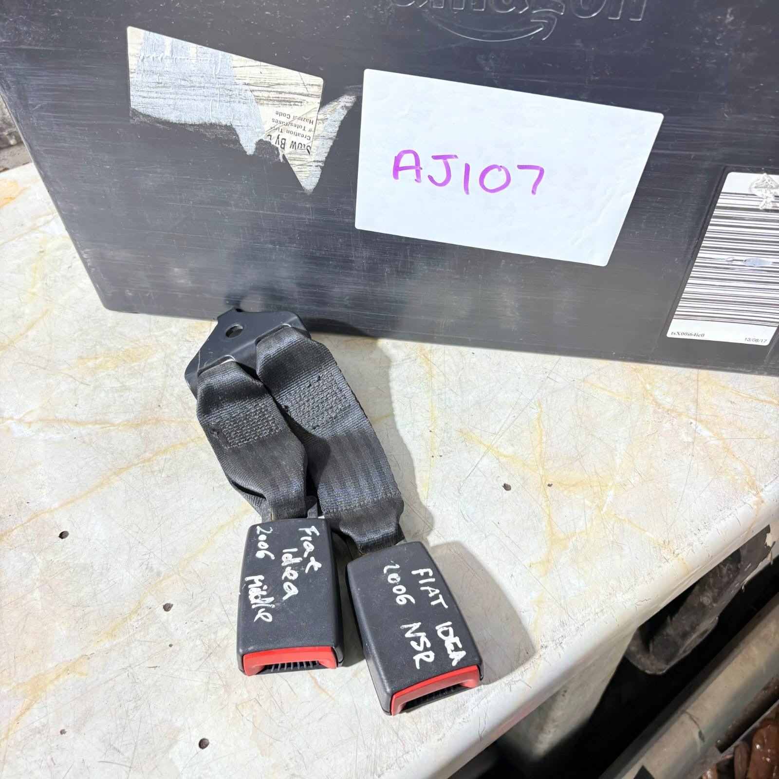 Fiat Idea 2003-2012 Rear Seat Belt Buckle Stalk Latch Type 350 5 Door