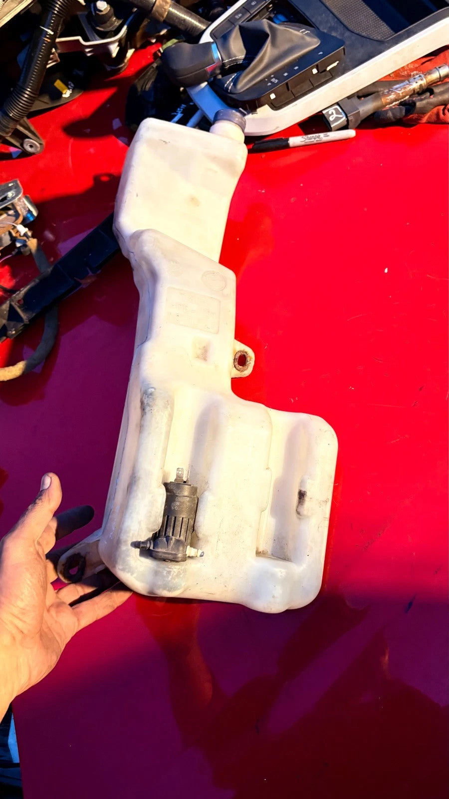 Fiat Multipla 2004-2010 Windscreen Washer Reservoir Tank Bottle + Pump 46518830