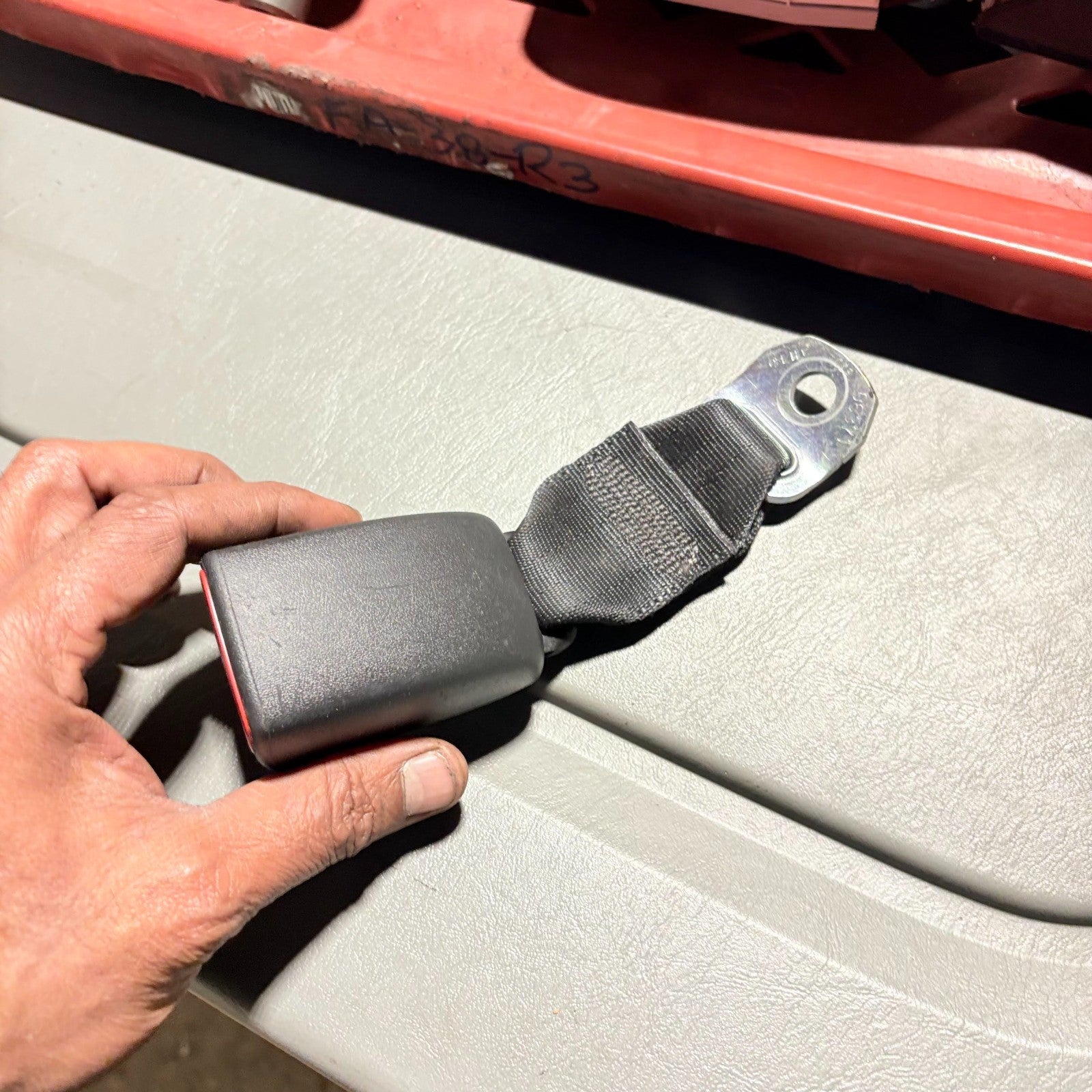 Toyota Aygo 2005-2014 AB10 PASSENGER REAR LEFT SEAT BELT STALK E034501