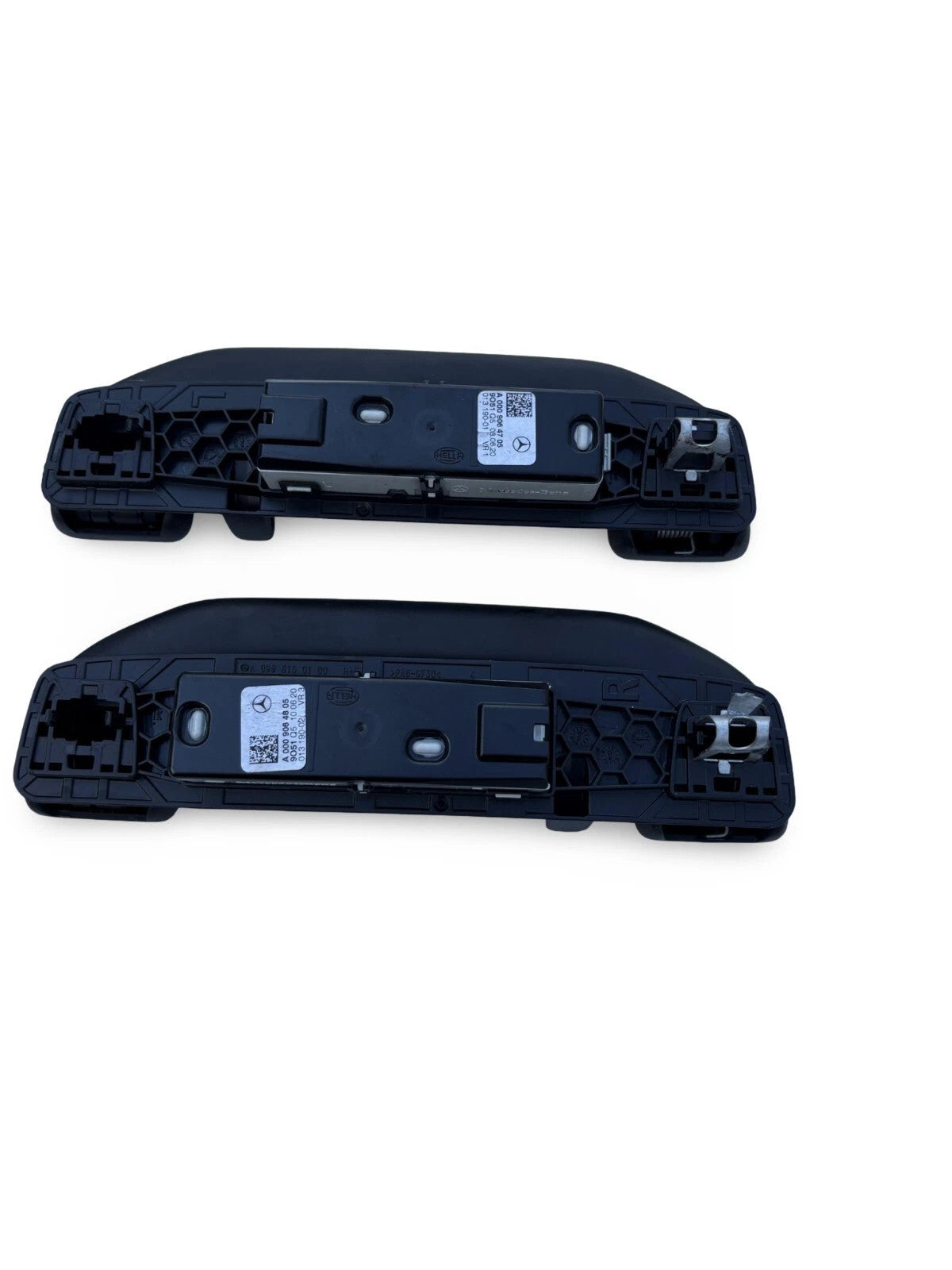 Mercedes A-Class W177 2018-2023 Rear Grab Handles With Light Pair L+R Black