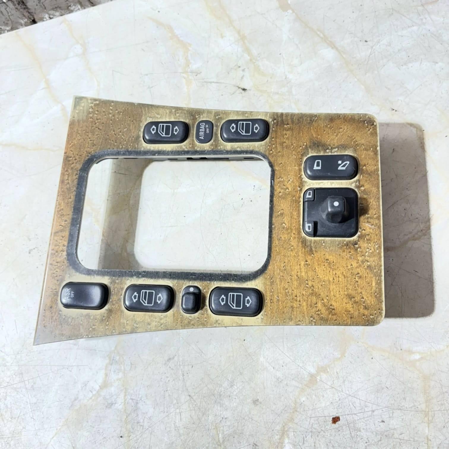 MERCEDES E CLASS W210 WOODEN GEAR WINDOW SWITCH TRIM 486010 #9