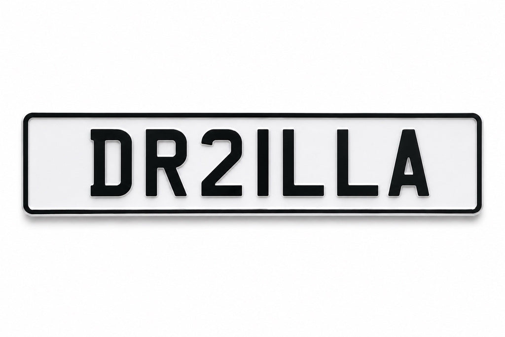 DR21LLA DRILLA private car number plate for sale Cherished Plate Bargain
