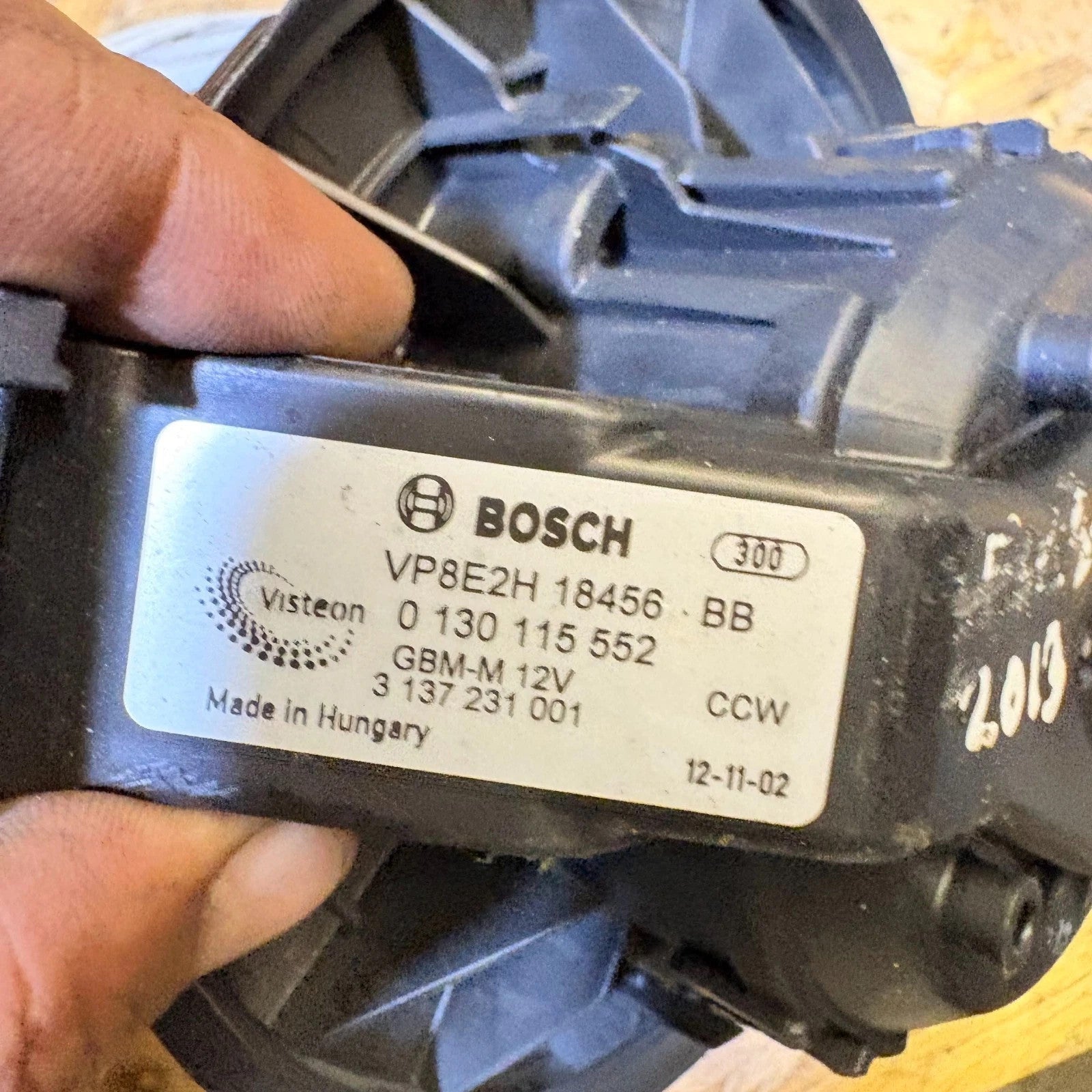 FORD FIESTA MK7 HEATER FAN BLOWER MOTOR VP8E2H-18456-BB 2008 - 2017