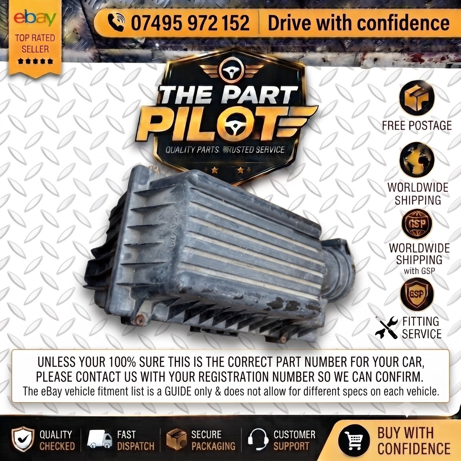 Fiat Scudo 220 2.0 JTD Air Filter Box 9632144780 9629899480 DW10TED