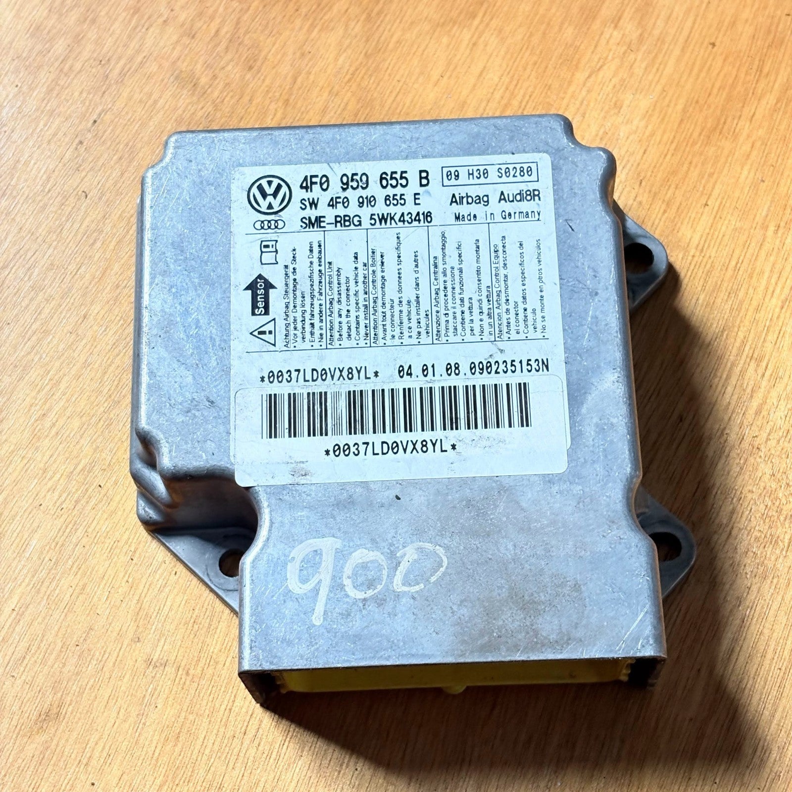 04-11 AUDI A6 C6 SALOON BAG ECU/MODULE 4F0 959 655 B/4F0959655B