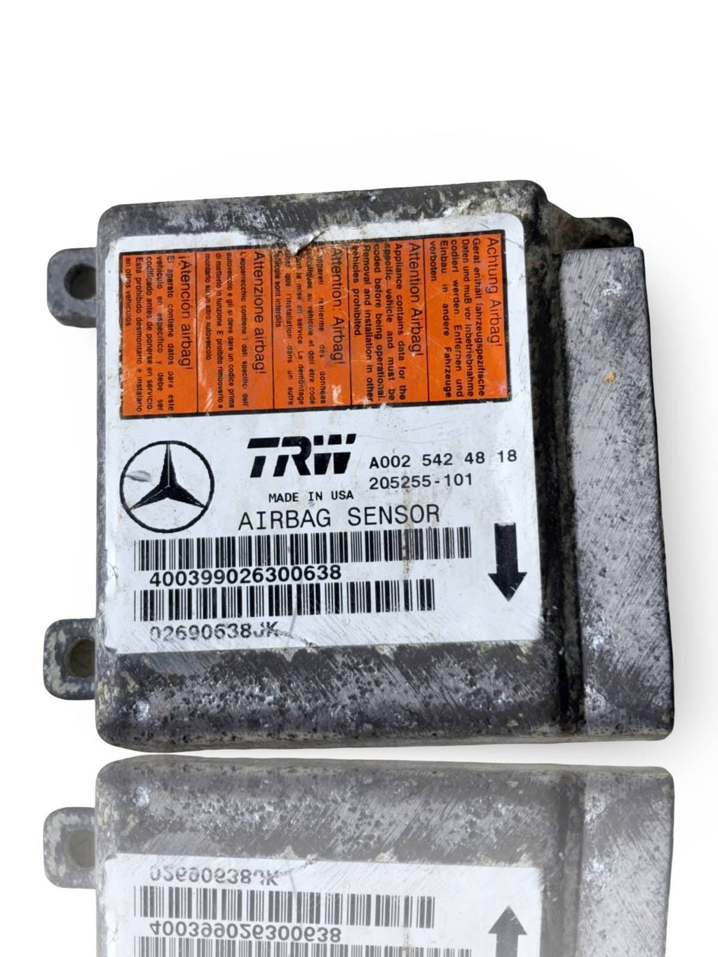 MERCEDES ML W163 AIRBAG CONTROL MODULE ECU A0025424818