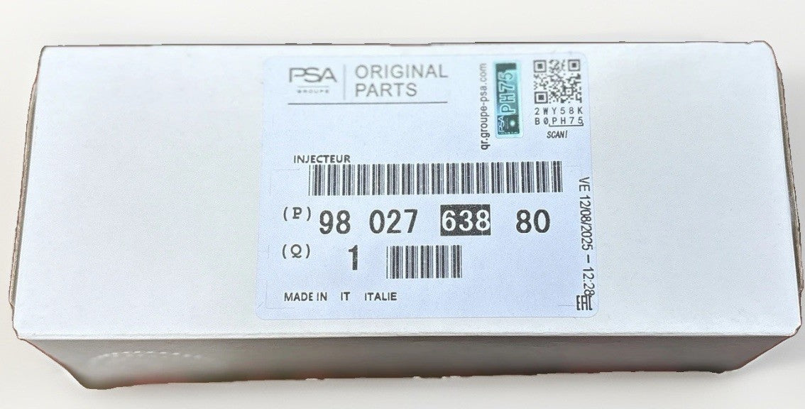 PEUGEOT CITROEN 1.6 2.0 BLUEHDI ADBLUE UREA INJECTOR NOZZLE VALVE 9802763880