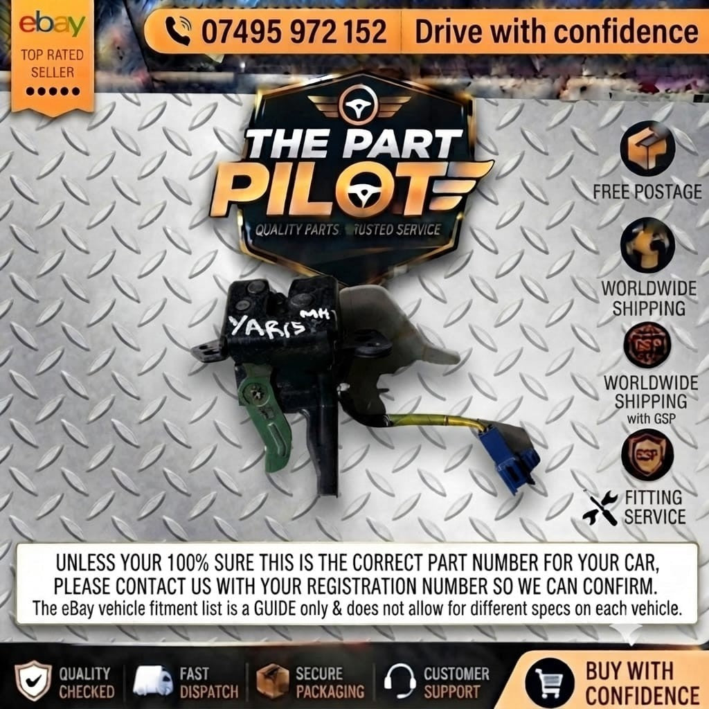 TOYOTA YARIS MK1 1999-2005 REAR TAILGATE BOOT LOCK LATCH MECHANISM CATCH