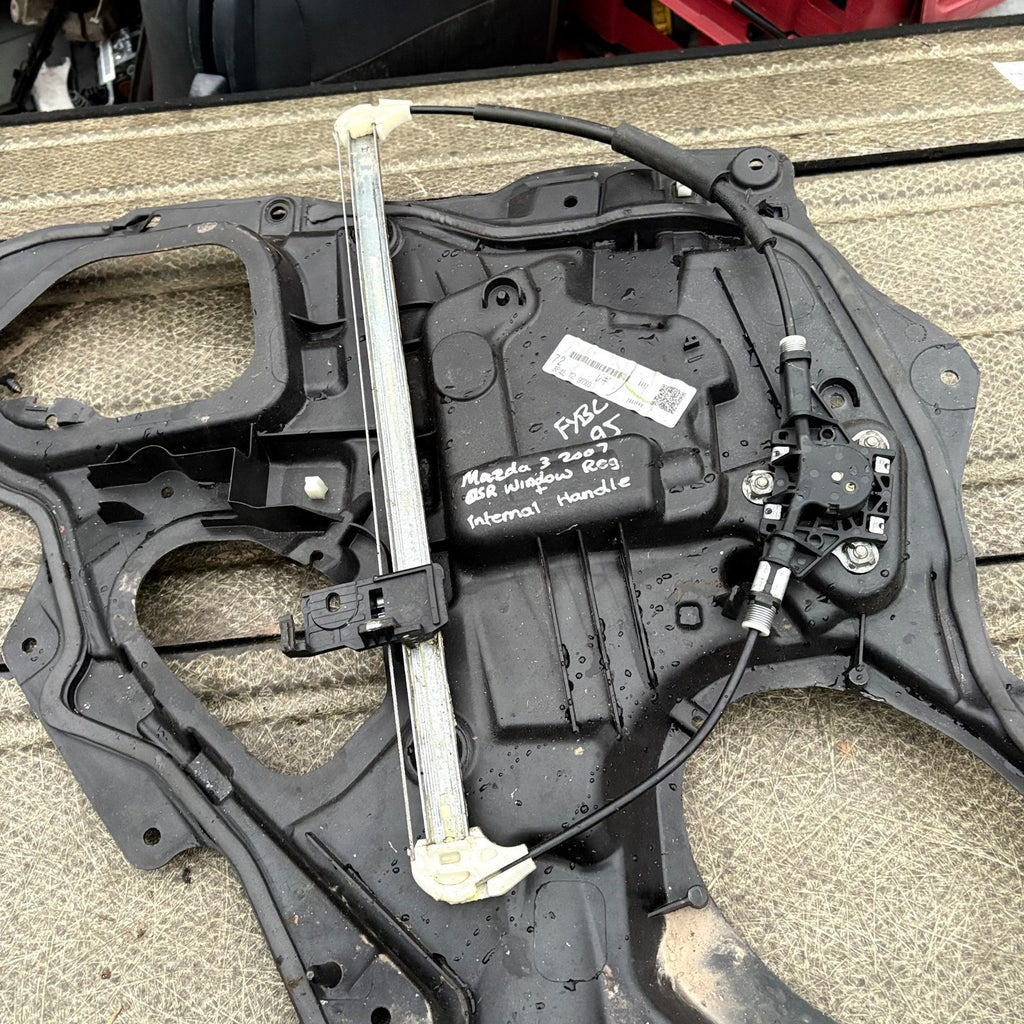 Mazda 3 Rear Right Manual Window Regulator & Inner Door Handle BP4L7297XG 03-08