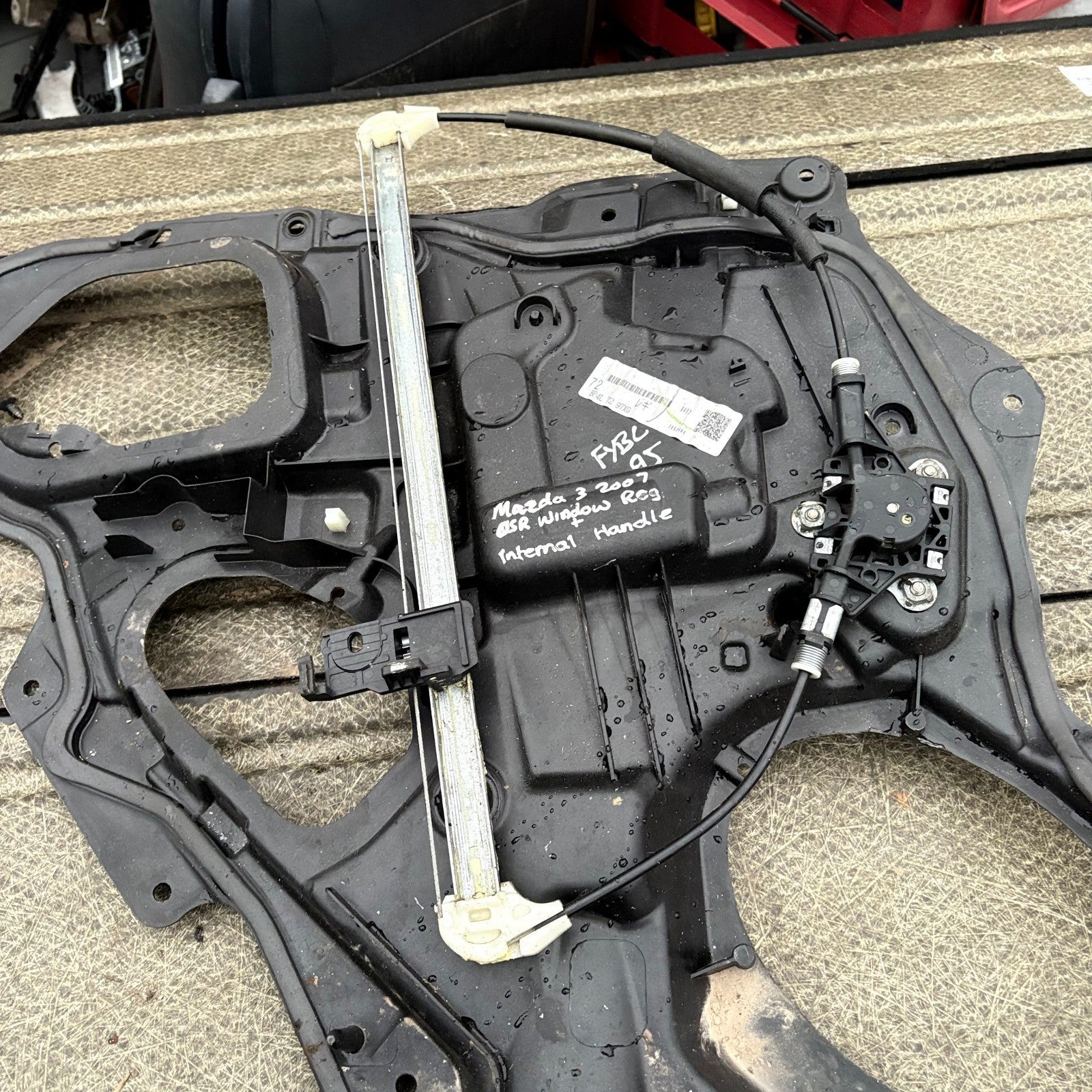 Mazda 3 Rear Right Manual Window Regulator & Inner Door Handle BP4L7297XG 03-08
