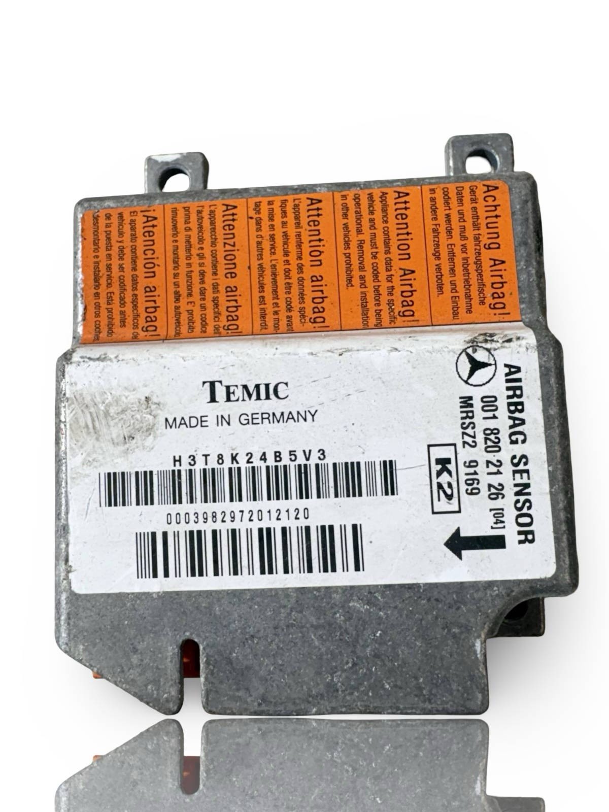 #827 MERCEDES-BENZ C E CLASS W202 W210 AIRBAG CONTROL UNIT 0018202126