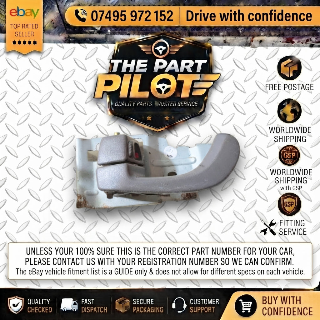2009 Proton Waja Rear Left Interior Door Handle NSR Grey 4 Door Saloon