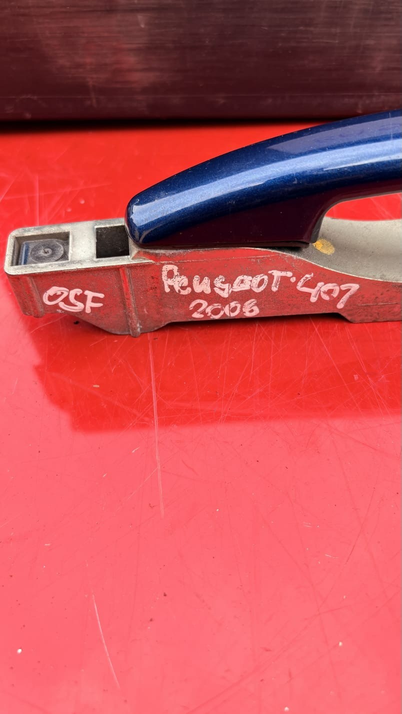 Peugeot 207 Cc Driver front Exterior Handle Blue 9680168580 2006-OSF