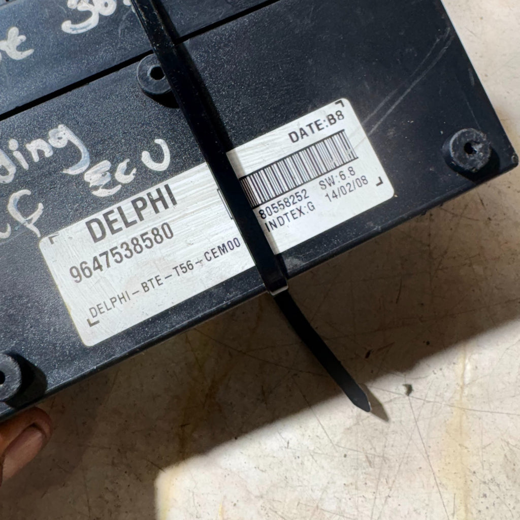 2003-2009 PEUGEOT 307 CC ROOF CONTROL MODULE 9647538580