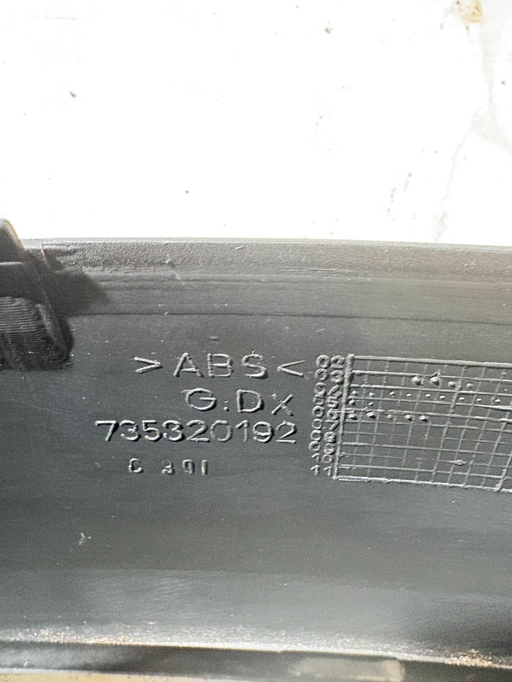 FIAT PANDA 2008 SPEEDO CLOCKS DASHBOARD SURROUND TRIM 735320192