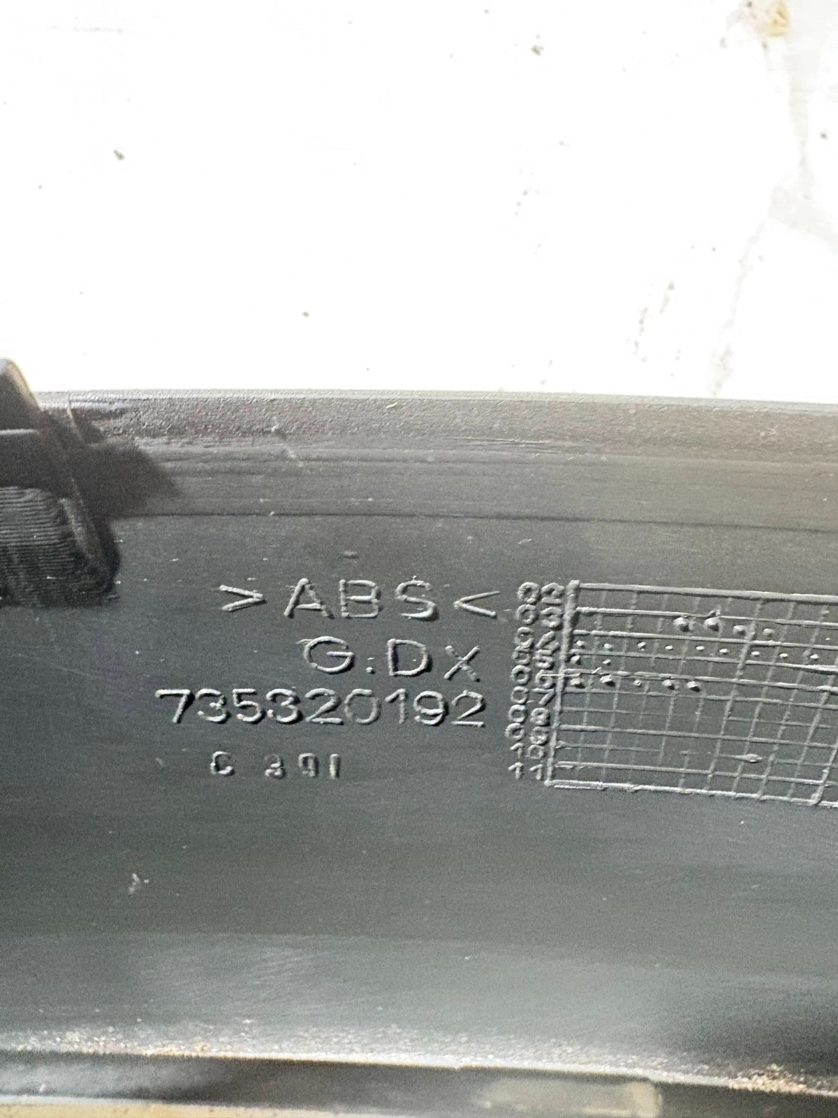 FIAT PANDA 2008 SPEEDO CLOCKS DASHBOARD SURROUND TRIM 735320192