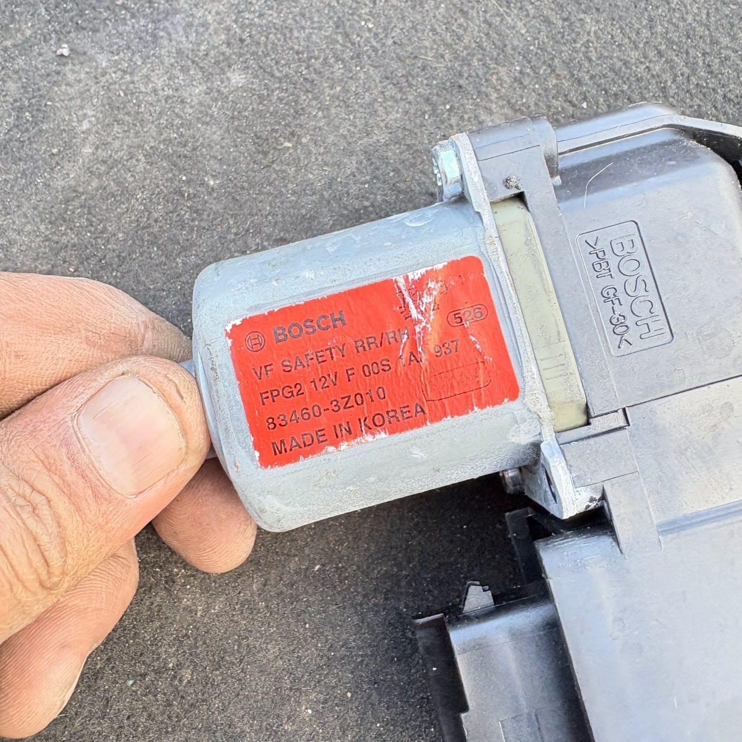 Hyundai I40 Window Motor Driver Rear 83460-3Z010 1.7 Crdi 2017