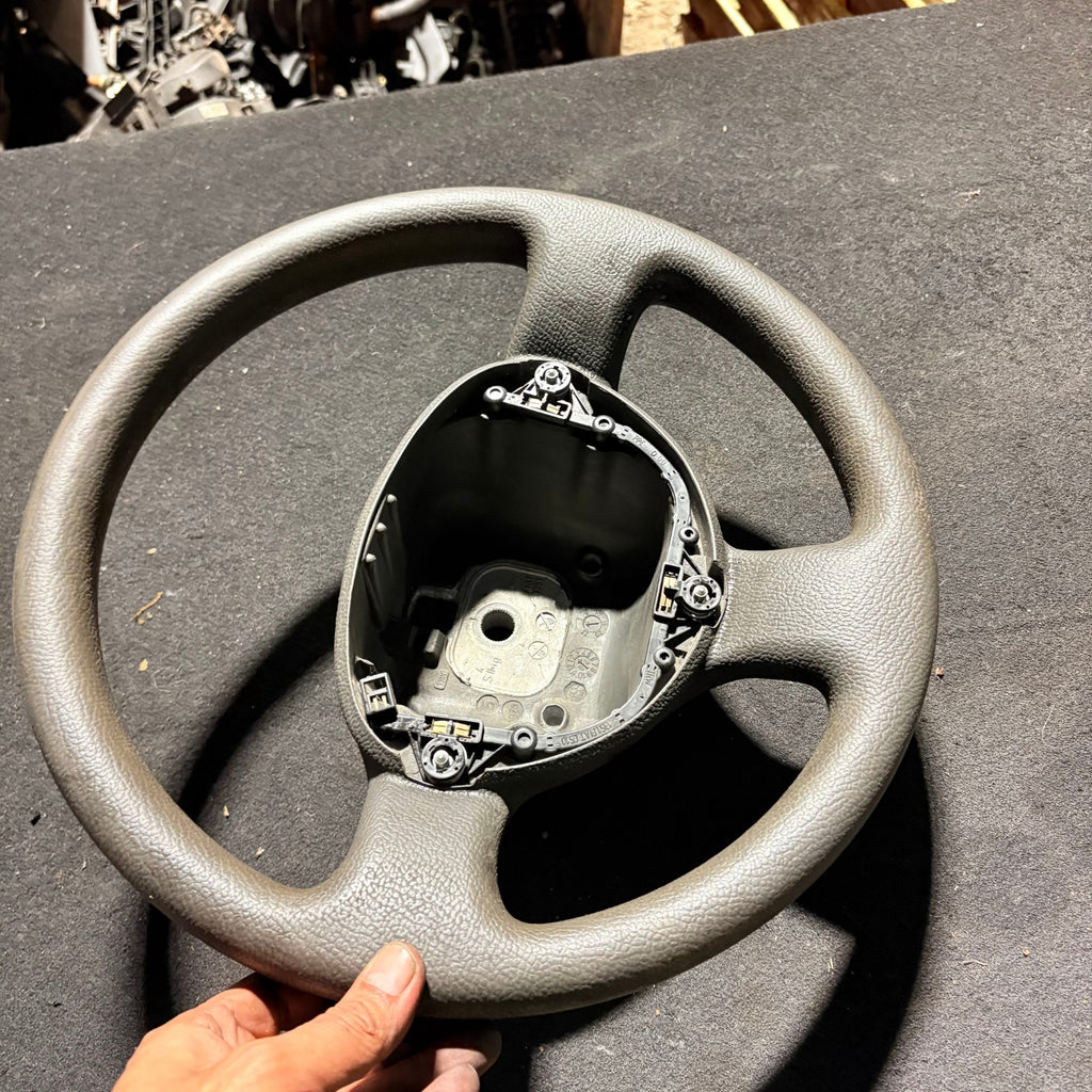 Fiat Punto Mk2 188 Steering Wheel Grey 3 Spoke TRW 1351C510 1999-2012