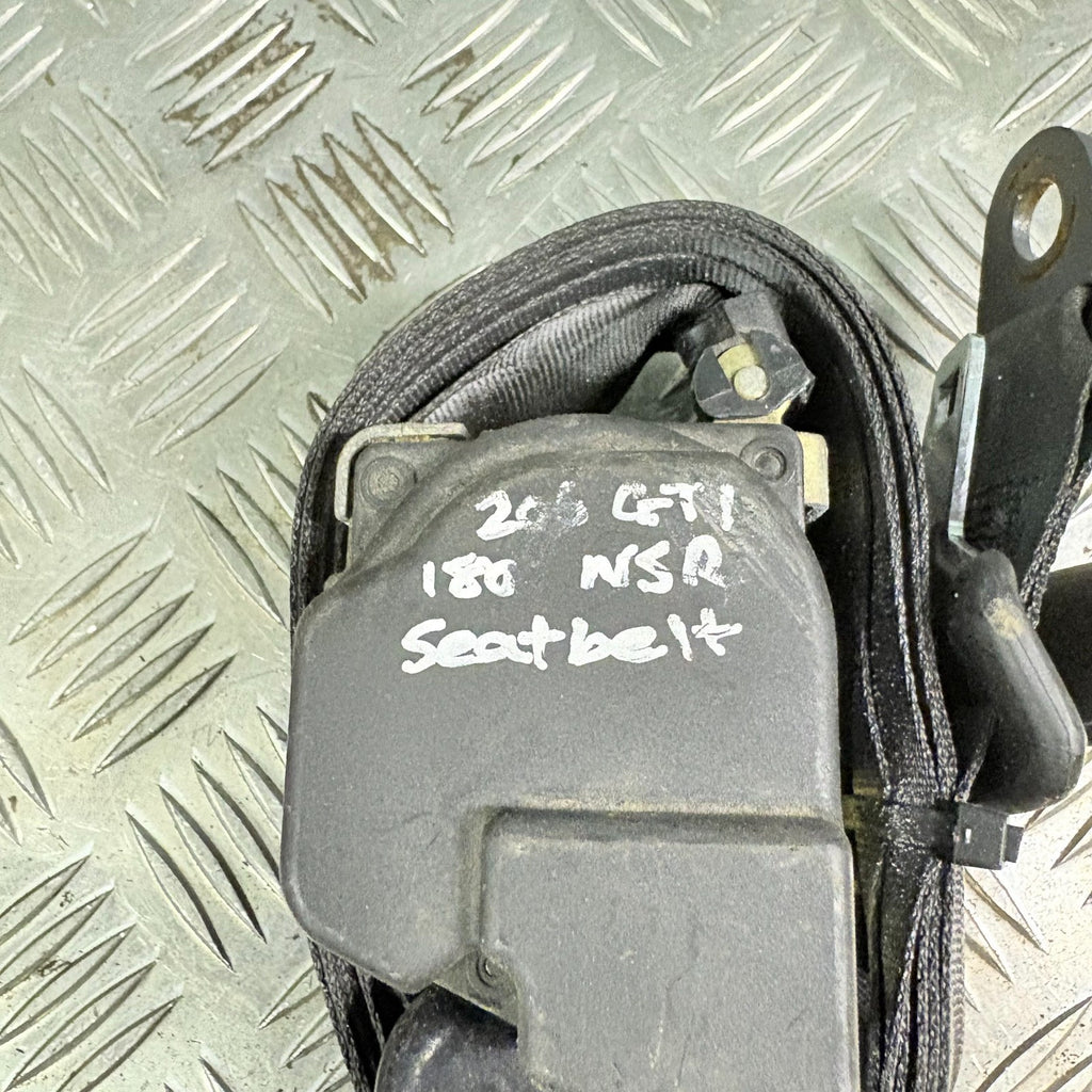 PEUGEOT 206 GTI 180 N/S REAR LEFT SEAT BELT 96361219XX 2003-2009