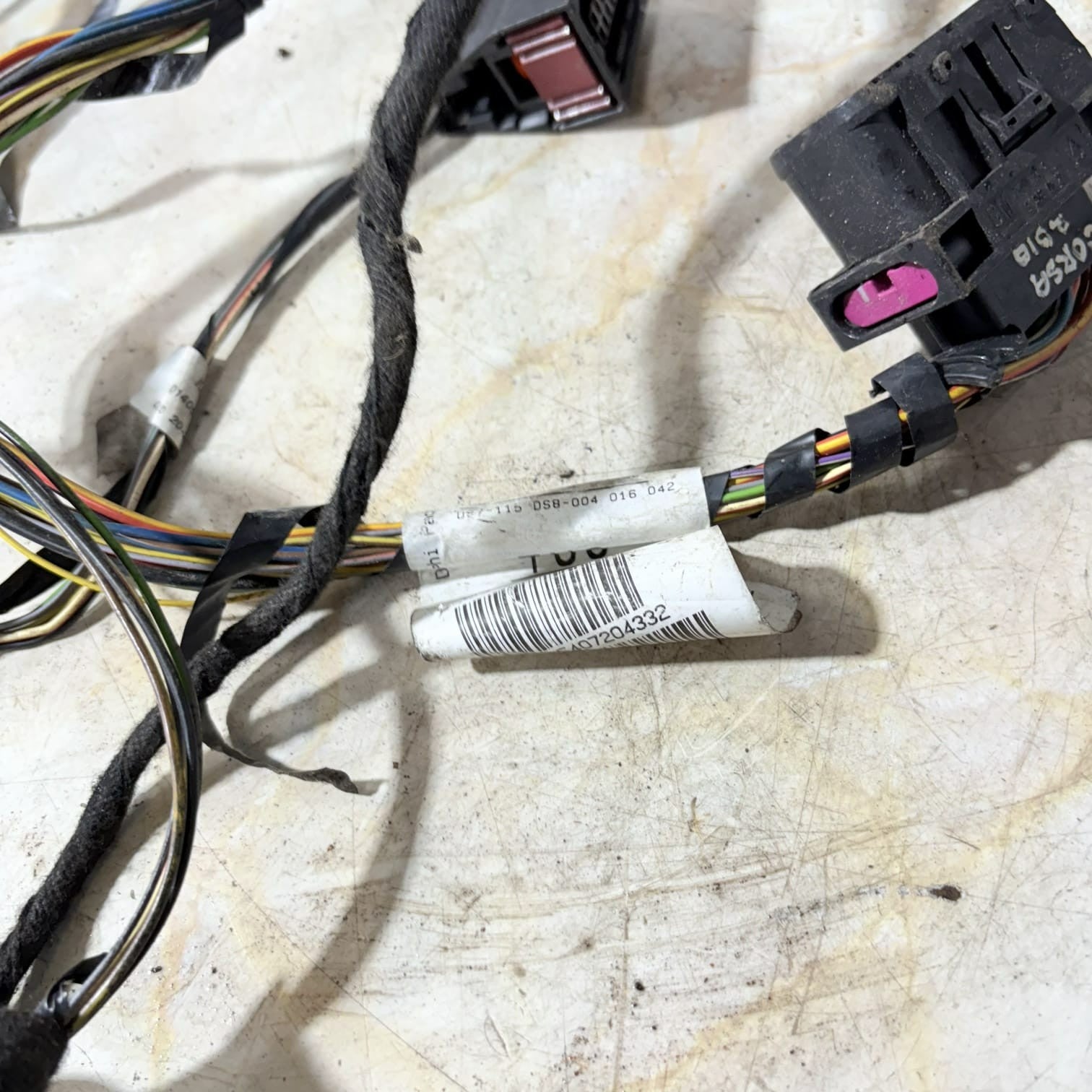VAUXHALL CORSA D DOOR LOOM WIRING 3DR 13144654 NSF LH PASSENGER FRONT LEFT 2007