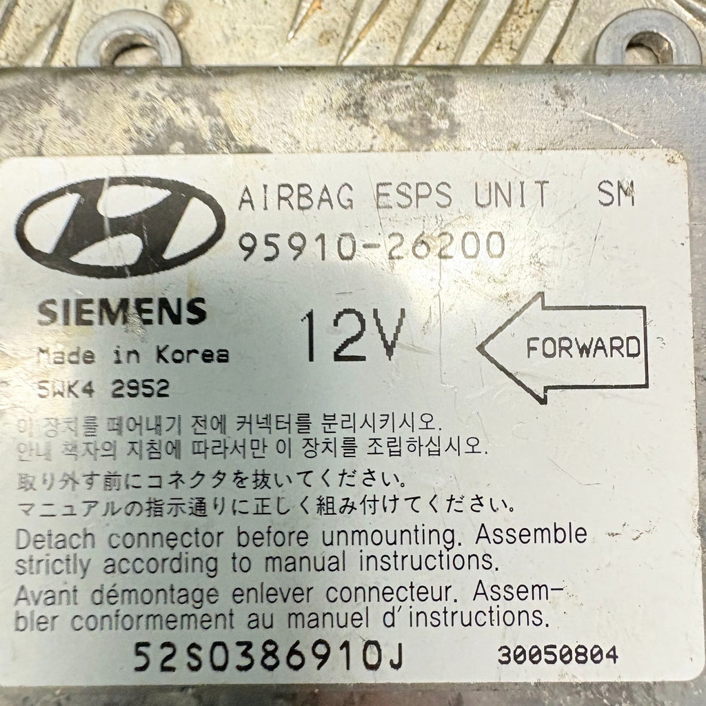 2006 HYUNDAI SANTA FE AIRBAG CONTROL MODULE 95910-26200
