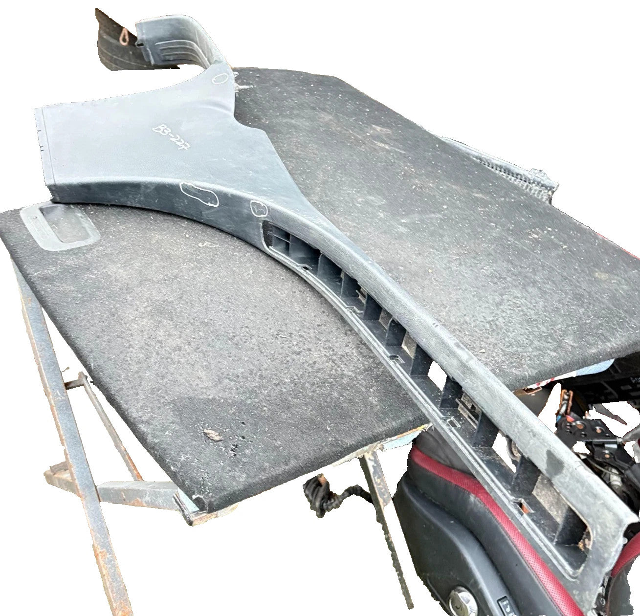Porsche Cayenne 955 OS Right Lower Sill Trim B Pillar 7L0853370 2004