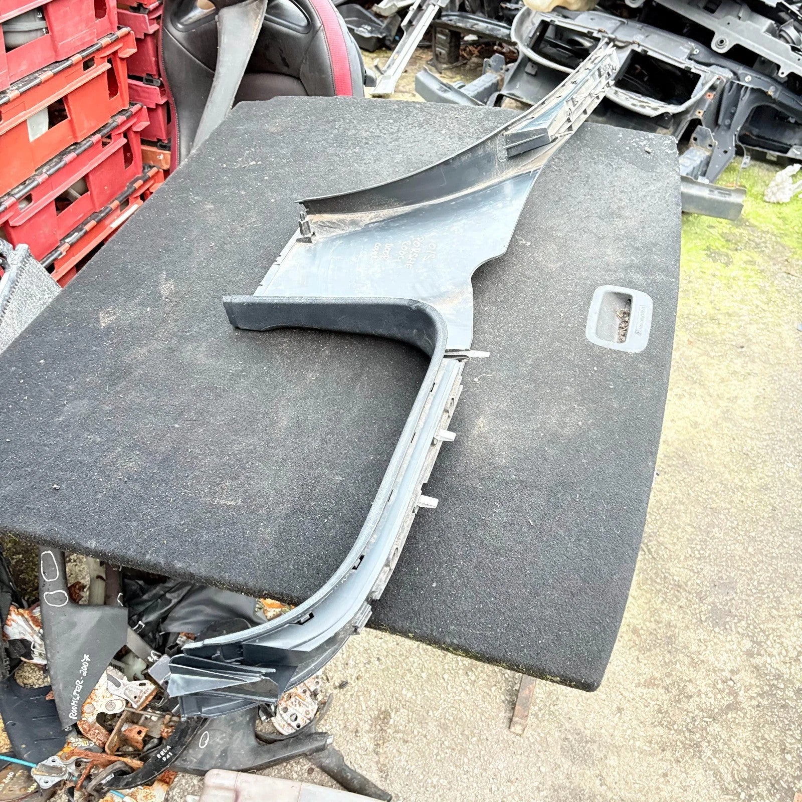 Porsche Cayenne 955 OS Right Lower Sill Trim B Pillar 7L0853370 2004