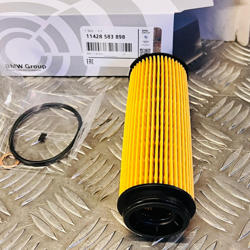 BMW Oil Filter Element Kit 11428583898 2015-2021 B58/B57 11427826799 Genuine