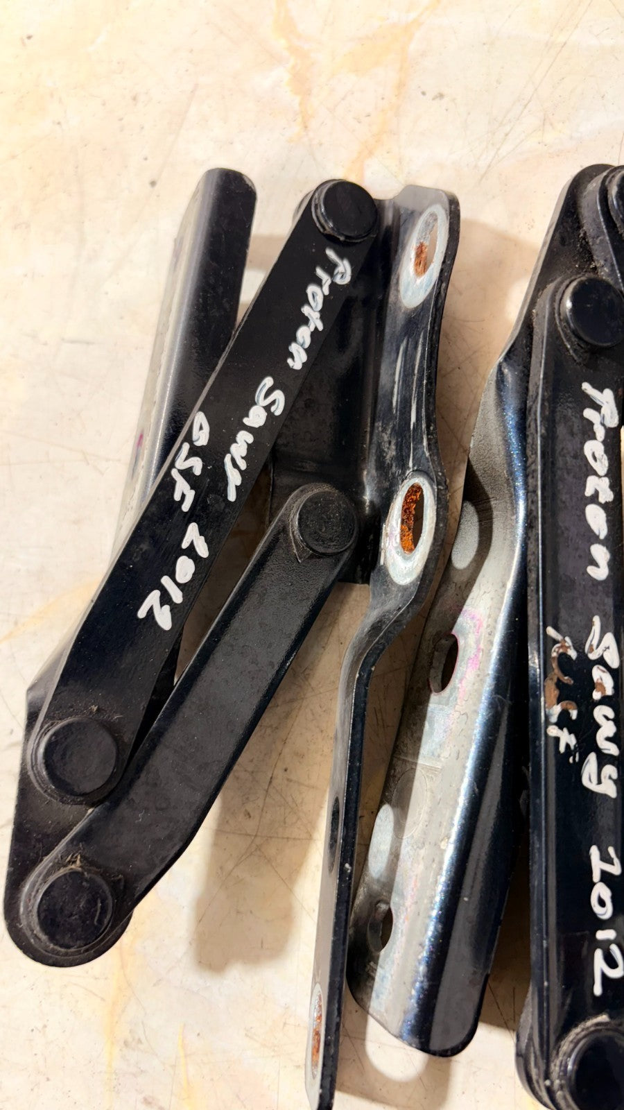 PROTON SAVVY 2012 5DR HATCH FRONT LEFT & RIGHT BONNET HINGES PAIR