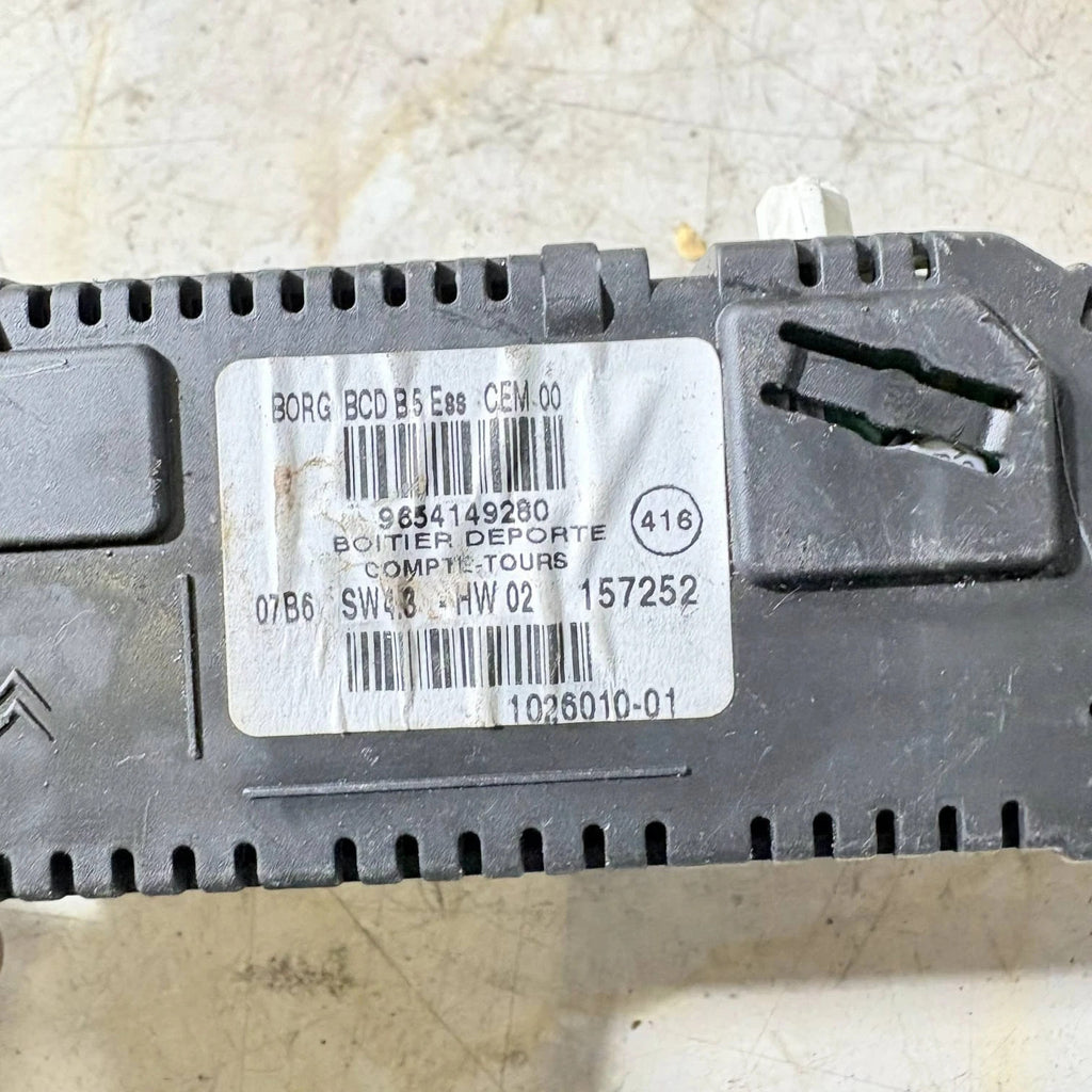 Citroen C4 Digital Clock Display Screen 9654149280 MK1 #172
